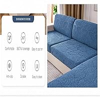 Vista 4 de Funda universal para sofá resistente al desgaste, protector de sofá elástico antideslizante, se adapta a sofás seccionales, de 3/4 plazas, lavable a
