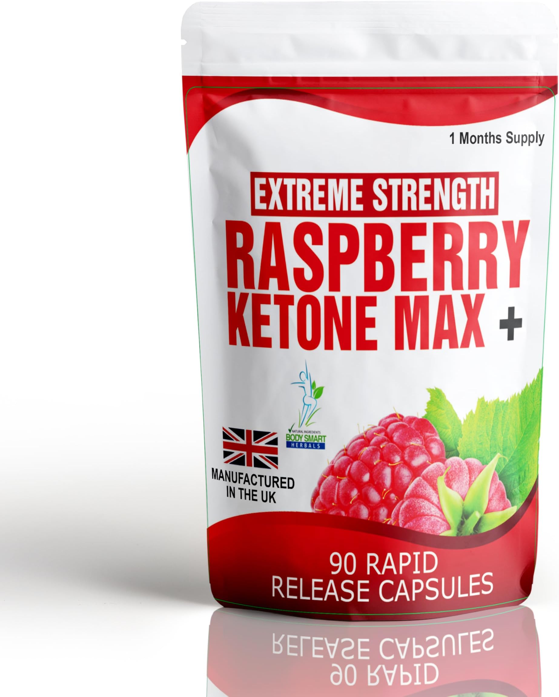 Raspberry Ketones Max 90 Capsules Weight Management Diet Pills One Month Supply 1500mg Daily Dose Dieting