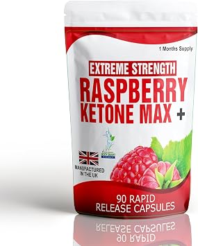 Raspberry Ketones Max 90 Capsules Weight Management Diet Pills One Month Supply 1500mg Daily Dose Dieting