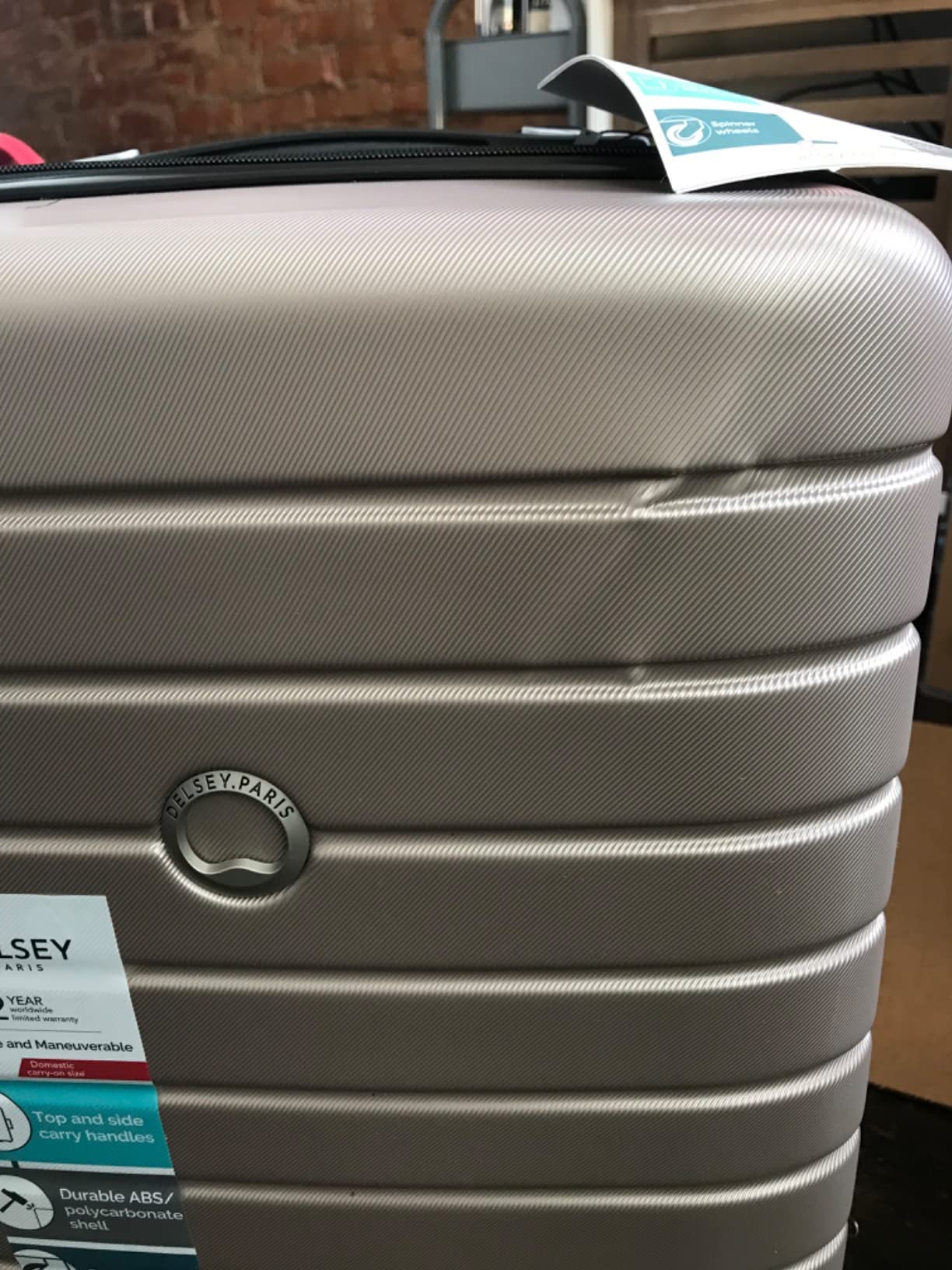 32/mo Finance DELSEY Paris Jessica Hardside Expandable Luggage with