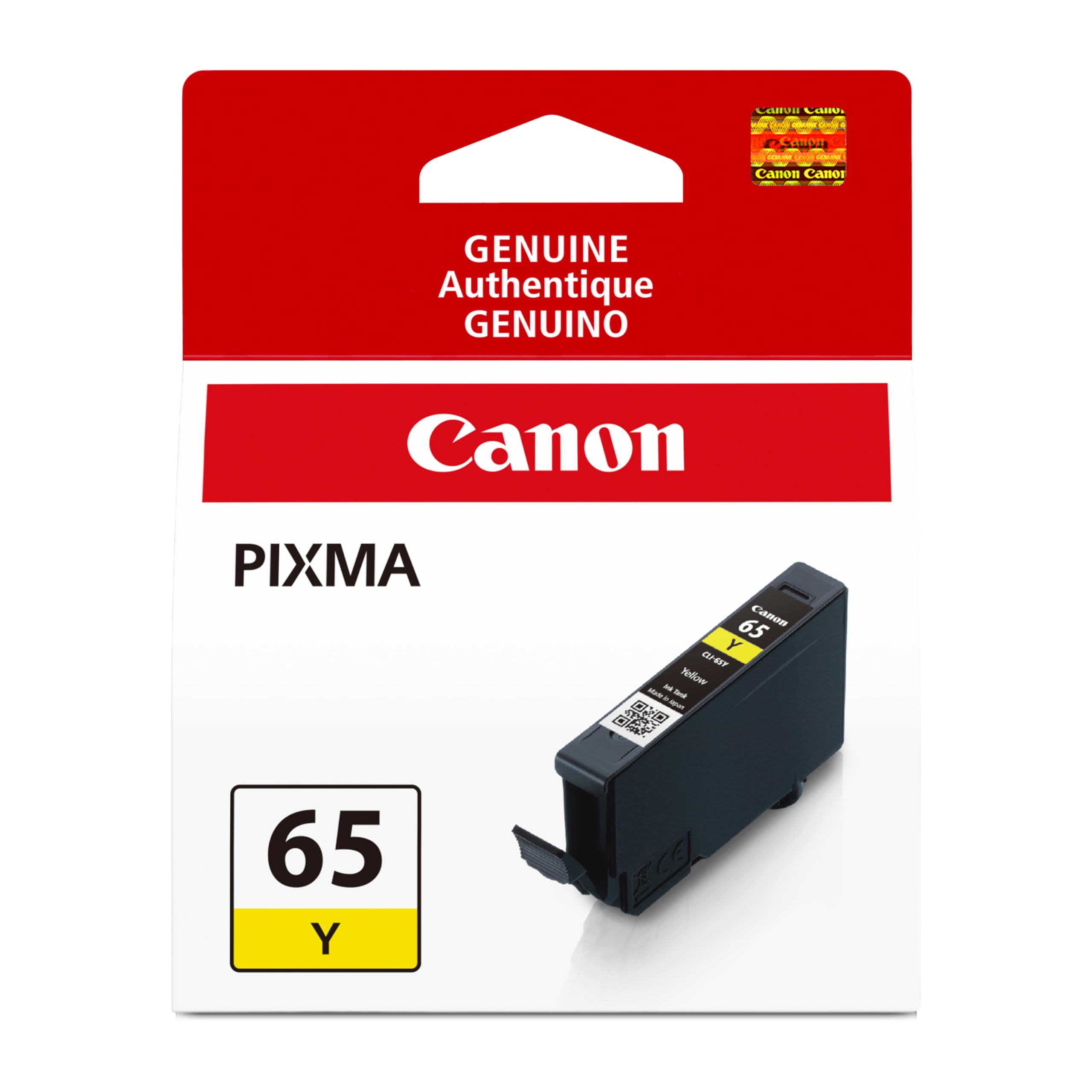 Amazon.com: Canon CLI-65 Genuine Yellow Ink Tank, Compatible with