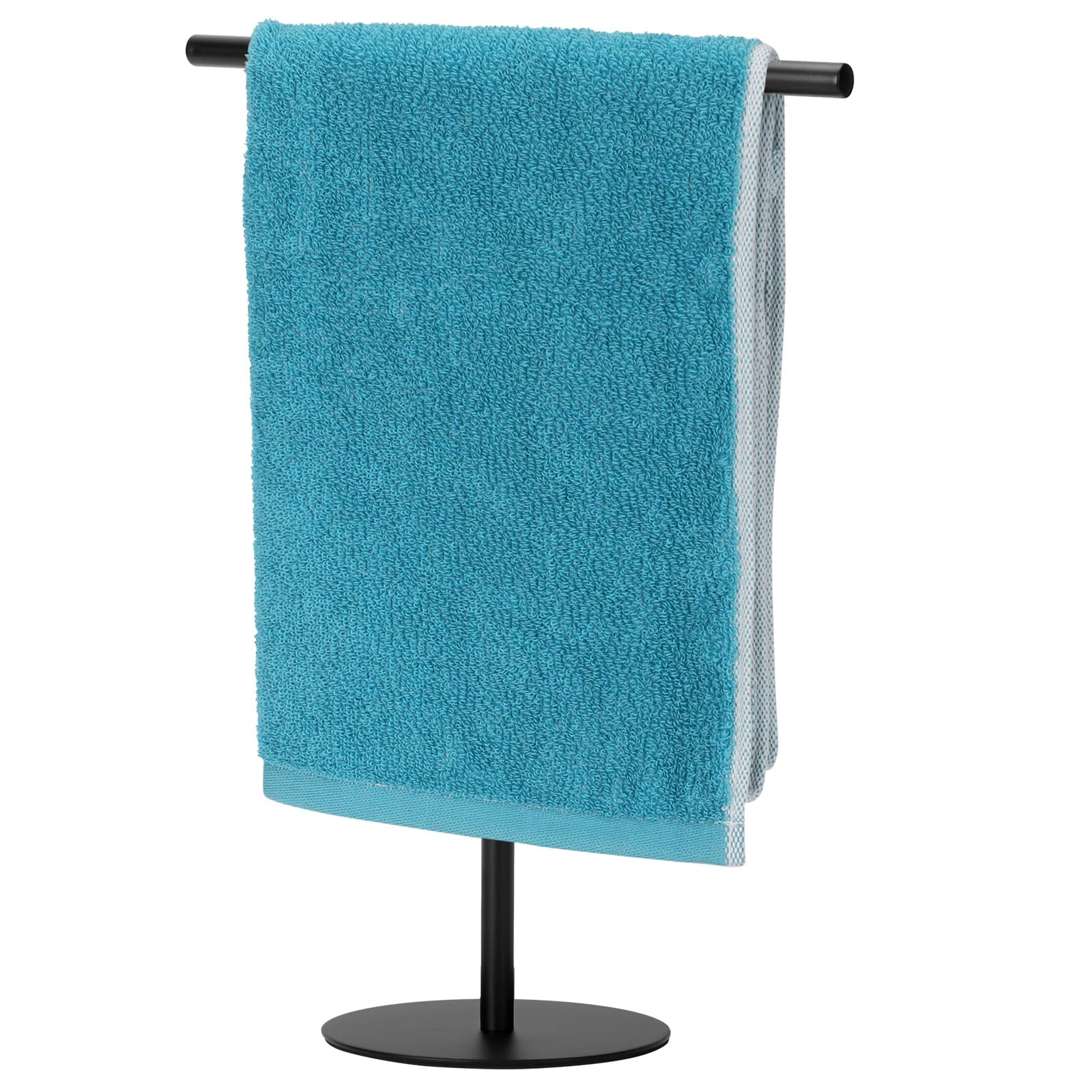 Photo 1 of exilon Hand Towel Holder Stand, Black Matte