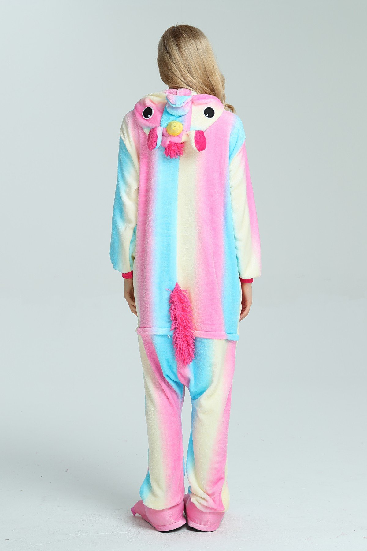 Unicorno Pigiama Kigurumi Animal Cartone Cosplay Carnival Costume OnesieTute Animato Costumi Pigiameria Regalo di Compleanno Festa Halloween Natale