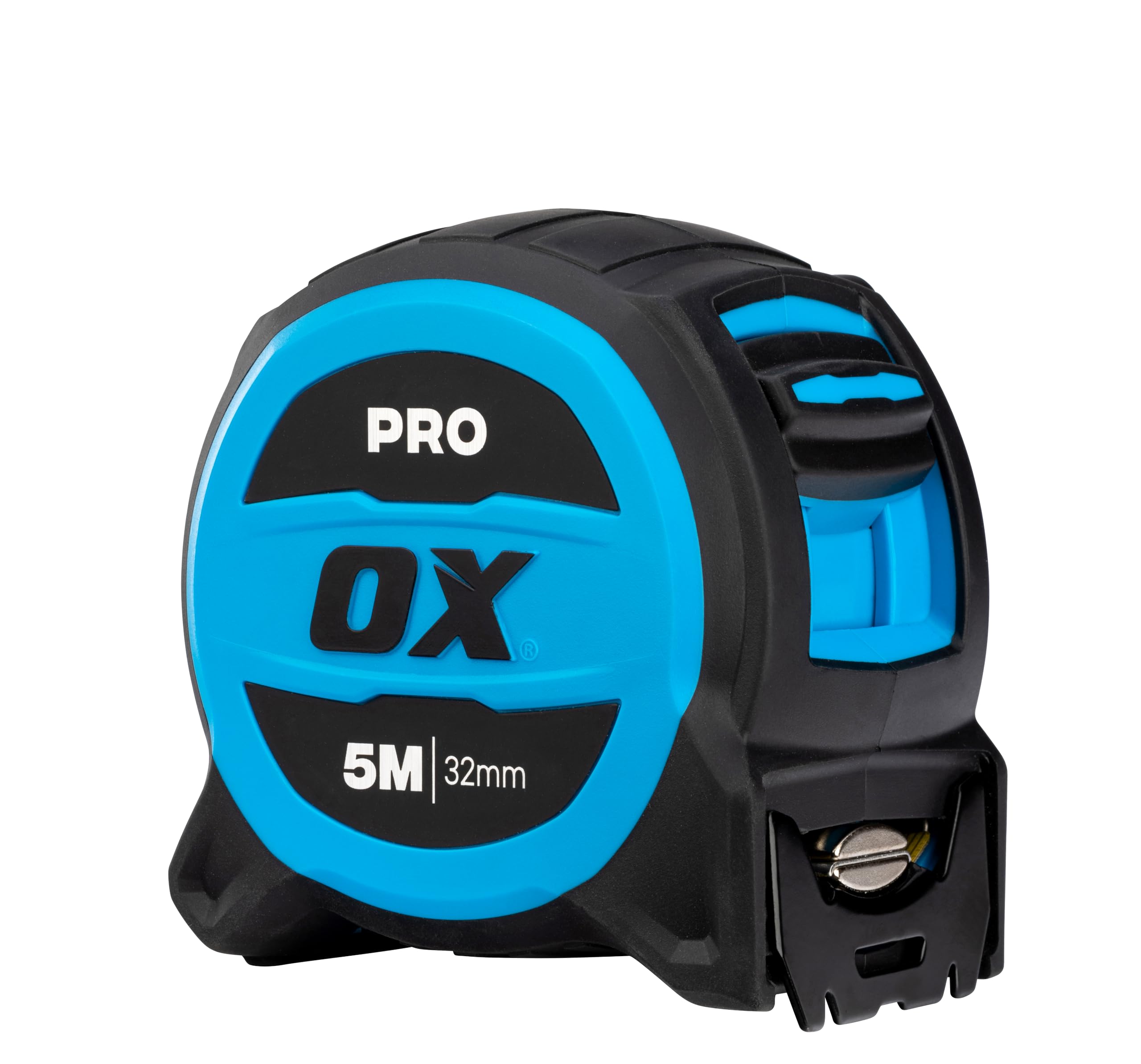 OX Pro 5m/16ft Tuff Blade Tape Measure Metric Only, Heavy Duty Nylon Coated 32mm Wide Blade, Magnetic Dual Hook - Image 2