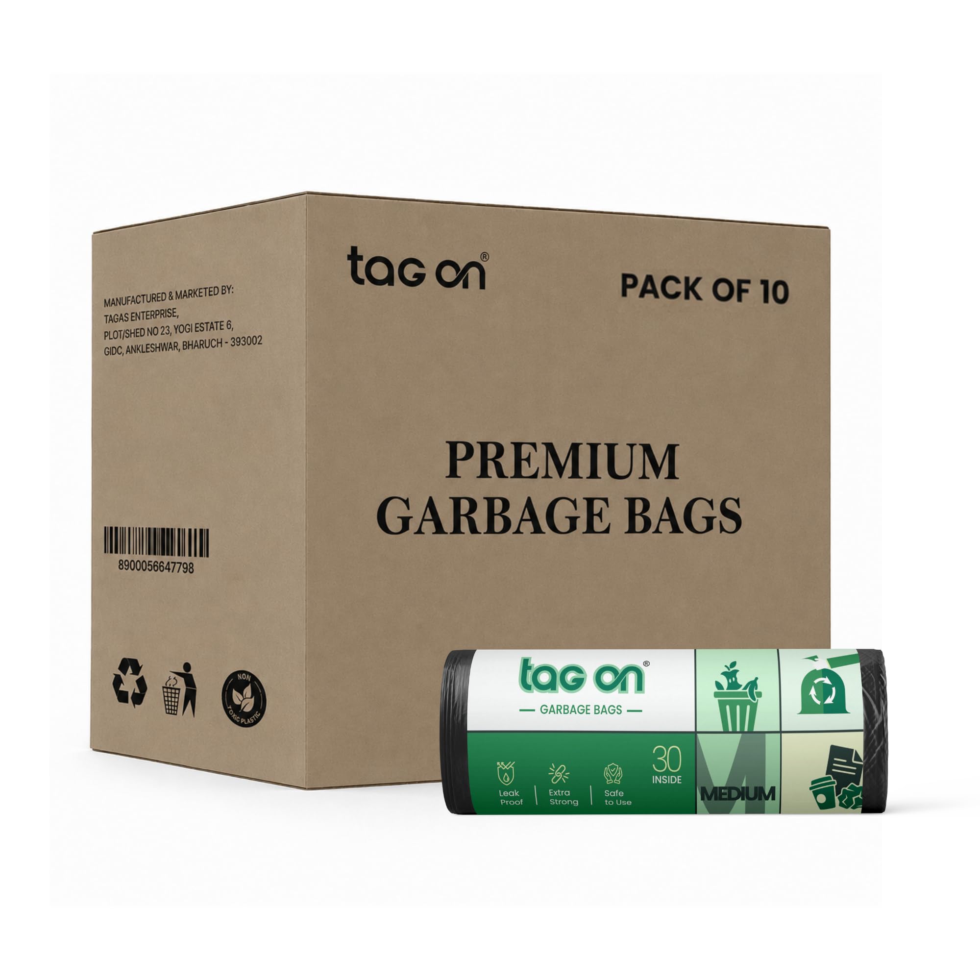 Premium Garbage Bags - 90 Pack, 19x21" -7