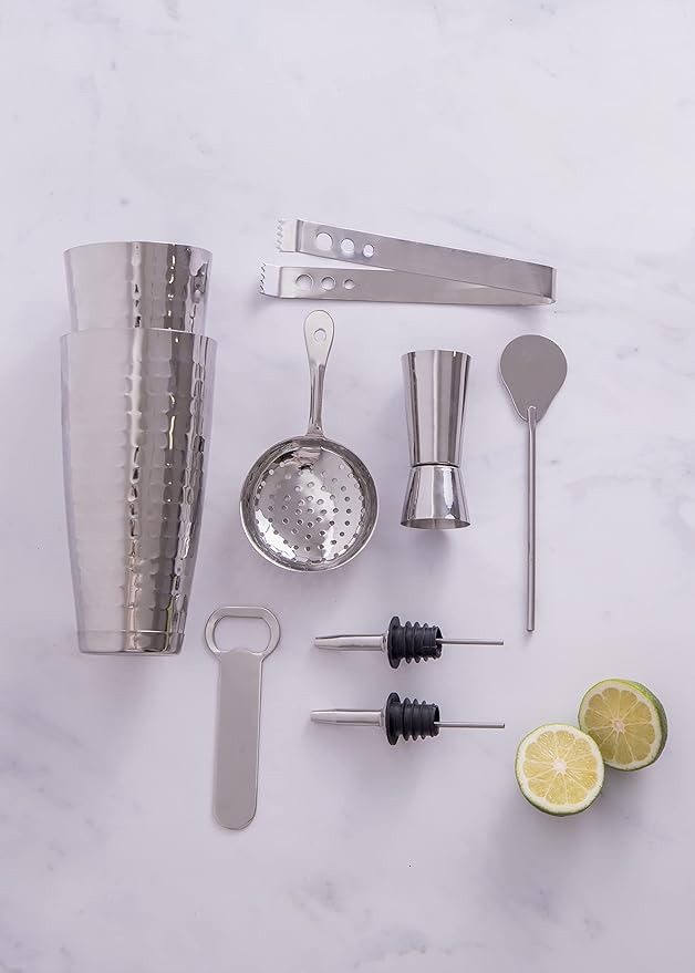 Set de Coctelería BarCraft 8 Piezas, Plateado, en Caja de Regalo miniatura 10