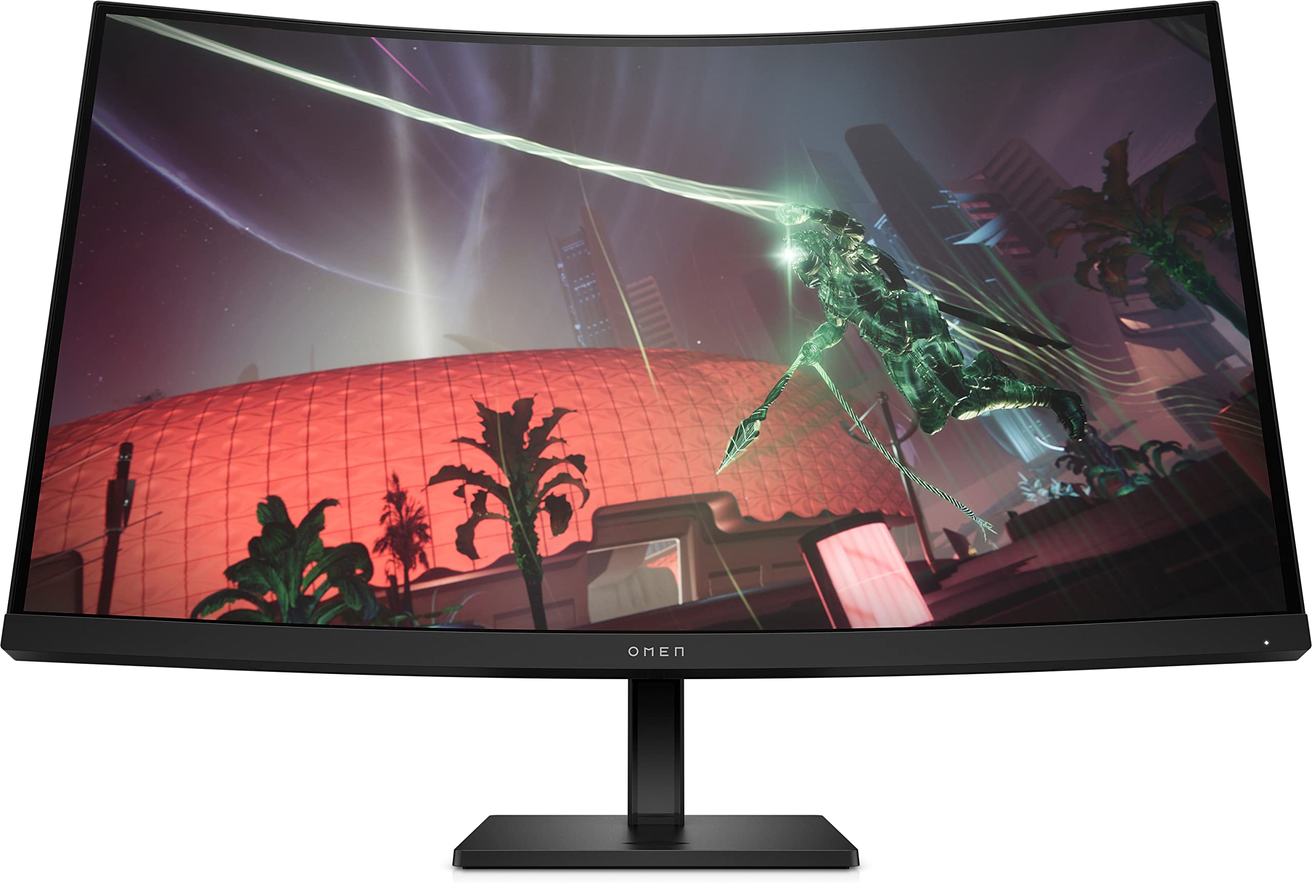 HP OMEN 32c Écran Gaming Incurvé 32" 165Hz 1ms QHD (2560 x 1440 Pixels, 16:9, Antireflet, Hauteur réglable, HDR, AMD Freesync Premium)
