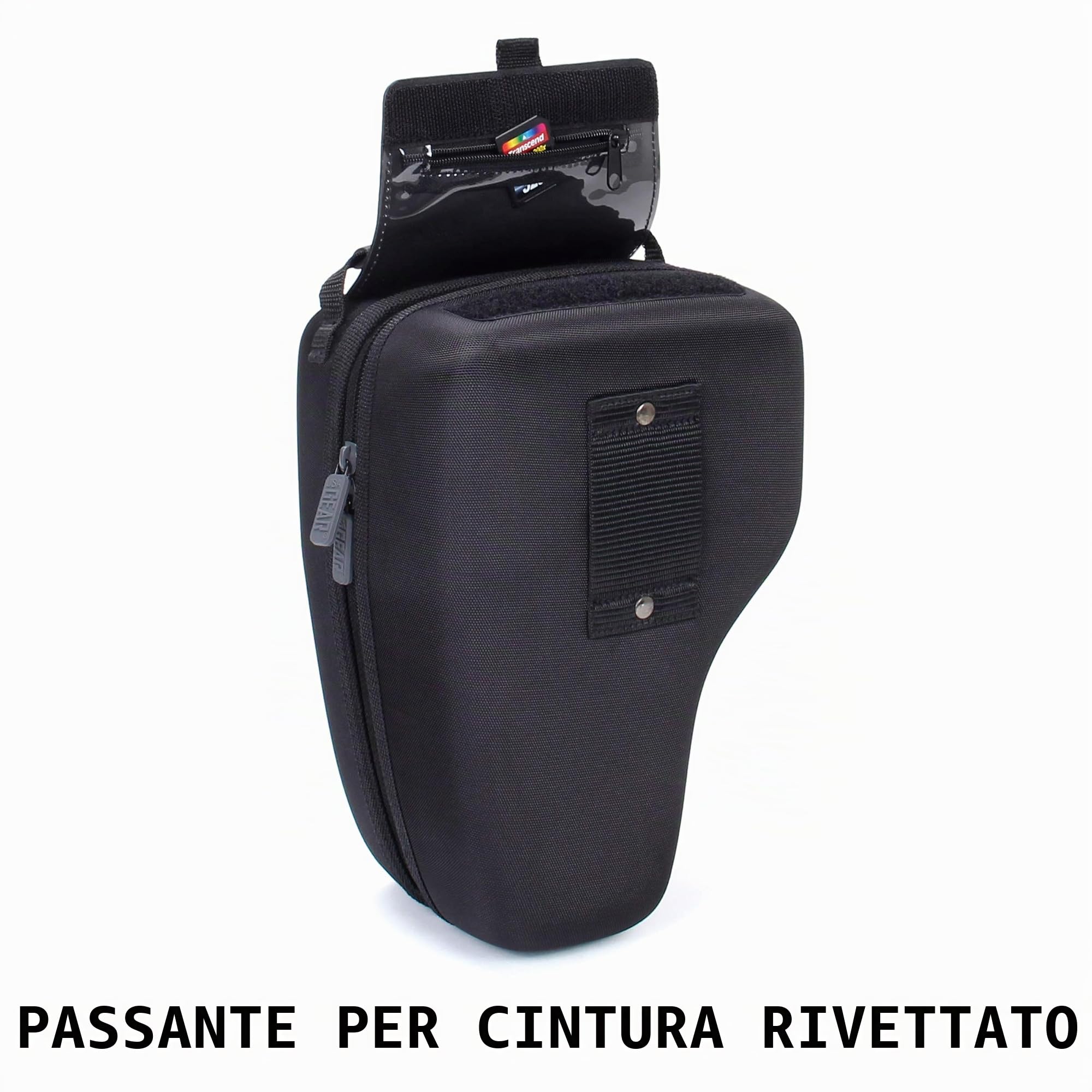 USA Gear Custodia rigida per fotocamera DSLR ad accesso rapido e obiettivo zoom con protezione in EVA modellata, interni imbottiti, passante per cintura e impugnatura rivestita in gomma