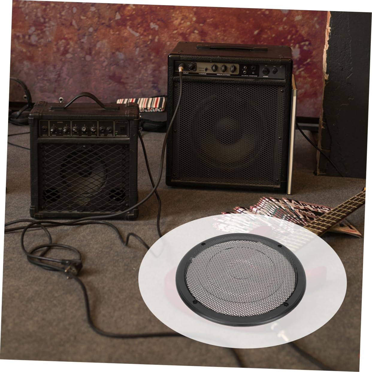 Copertura Miglioramento Qualità Suono Altoparlante Subwoofer Auto e 8 Pollici per in Plastica e Ferro Protezione Resistente 2 Pezzi per Impianto Audio Veicolo