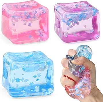 Amazon.com: Chridark Ice Cube Fidget Toy for All Ages: 3 Pcs Sensory ...