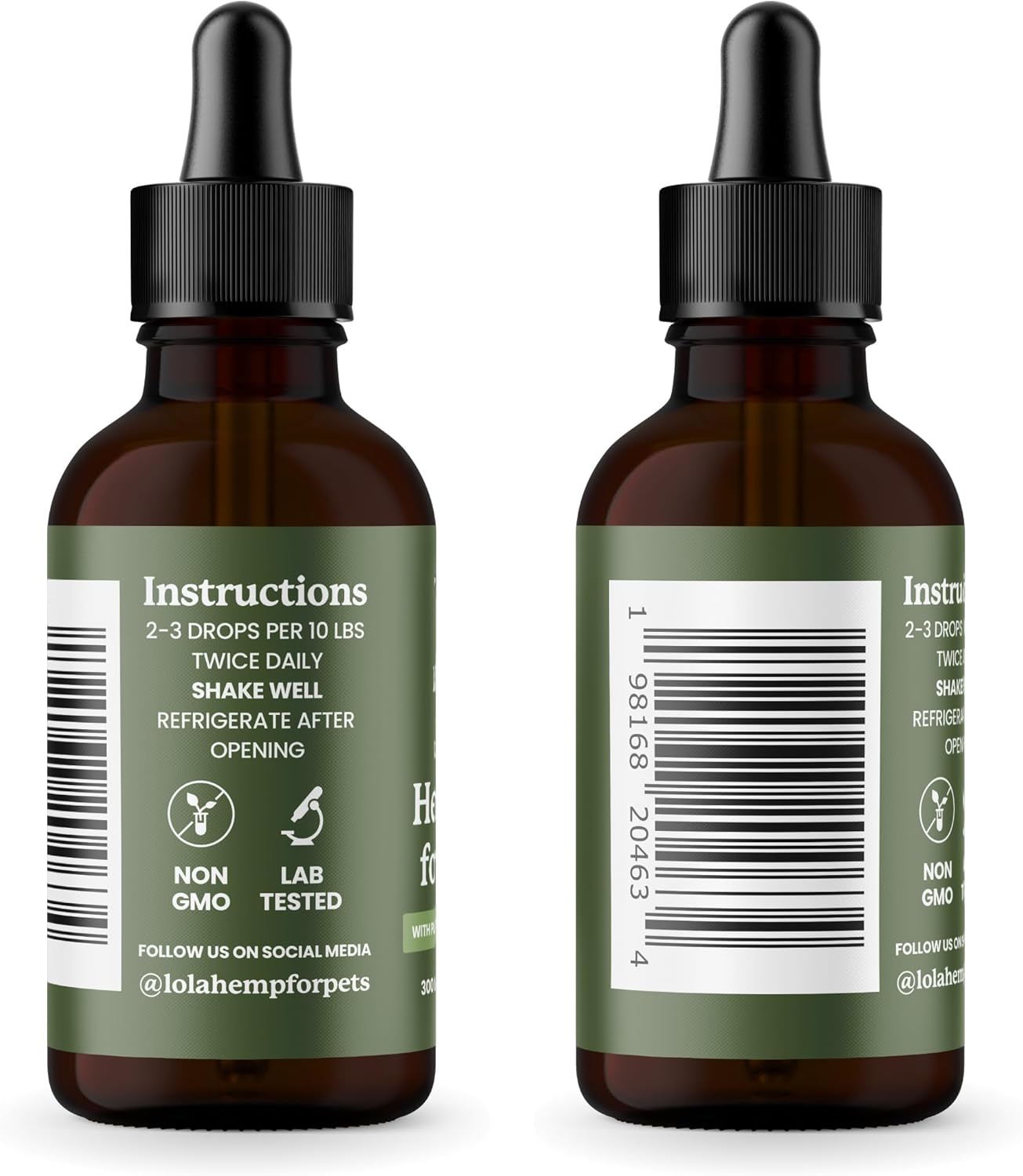 Lolahemp Calming Hemp Oil for Dogs with L-Theanine and Chamomile - Vet Formulated Natural Calming Dog Support - for Nerves, Loud Noises, Thunder, Fireworks - Promotes Relaxation - USA Made
