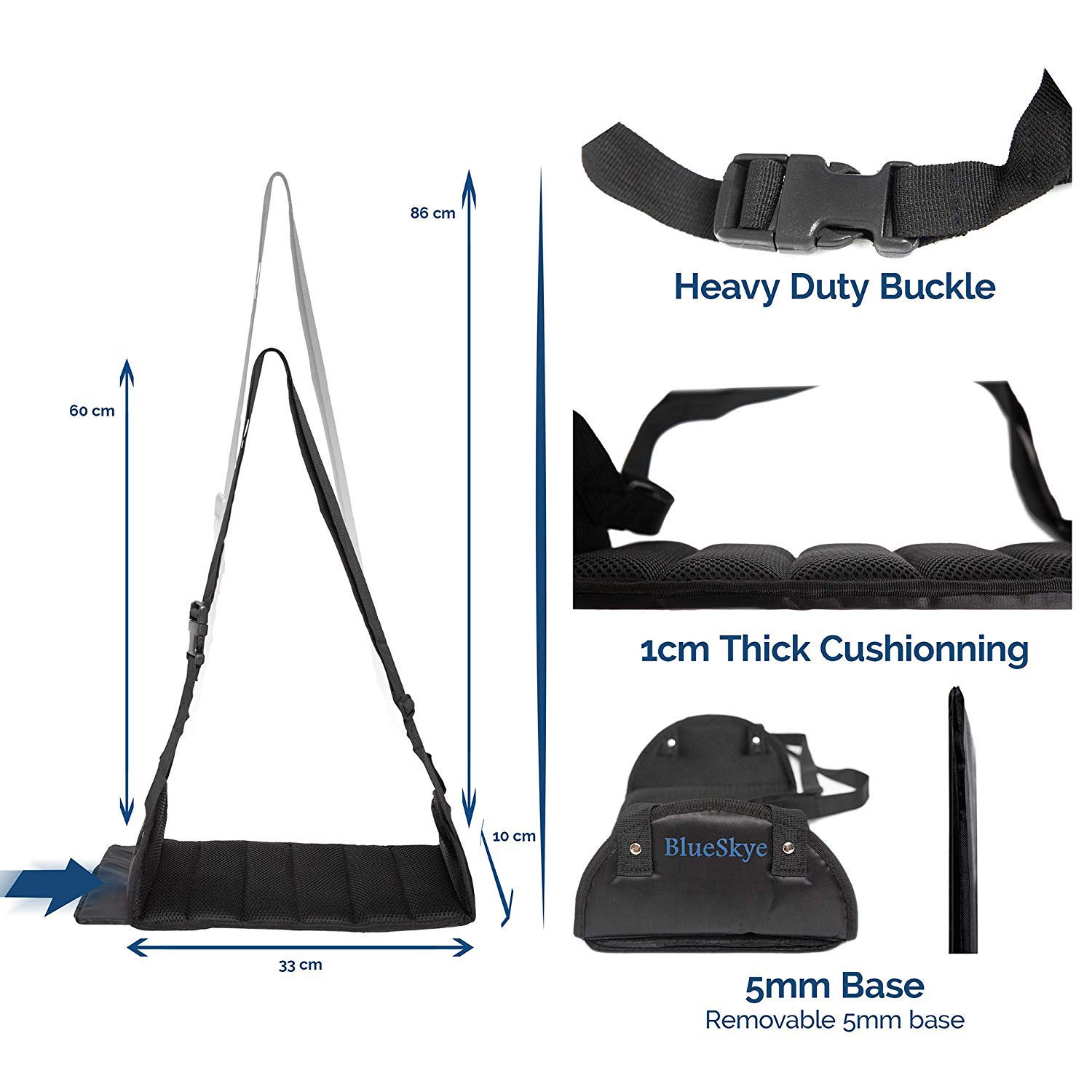 Flat Travel Foot Rest Portable Adjustable Folding Hanging Foot Hammock
