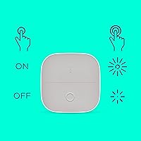 Vista 5 de WiZ Connected Botón inteligente portátil - Viene con 2 pilas alcalinas AAA - Interruptor de luz inalámbrico - Control con aplicación - 1 paquete