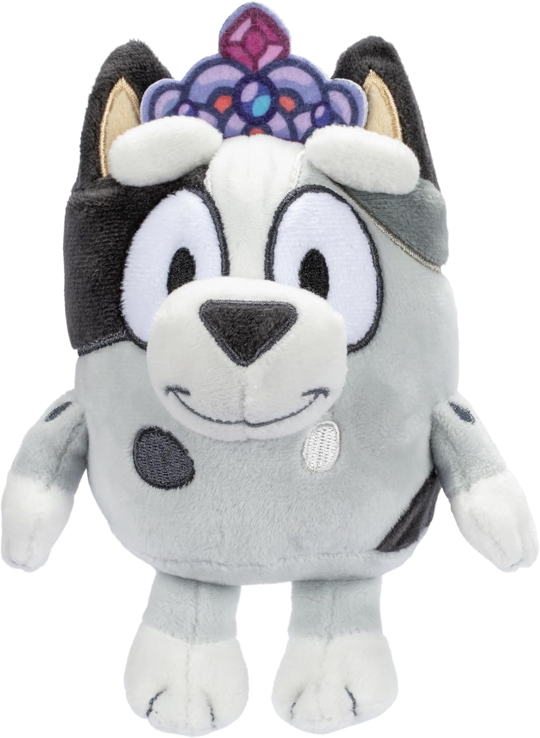 Bluey and Friends – 2 Pack Soft Stuffed Animals (Princess Muffin & Winton), Approximately 6 Inches – Cuddly Plush Toys for Kids, Embroidered Faces, Travel Size, Gift for Toddlers Ages 3+