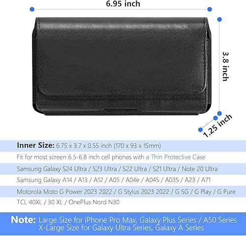 Miniatura 5 de Funda de teléfono celular para Samsung Galaxy - Funda con clip para cinturón para Galaxy S24 Ultra S23 Ultra S21 Ultra, A14 A13 A04e A05, Moto G
