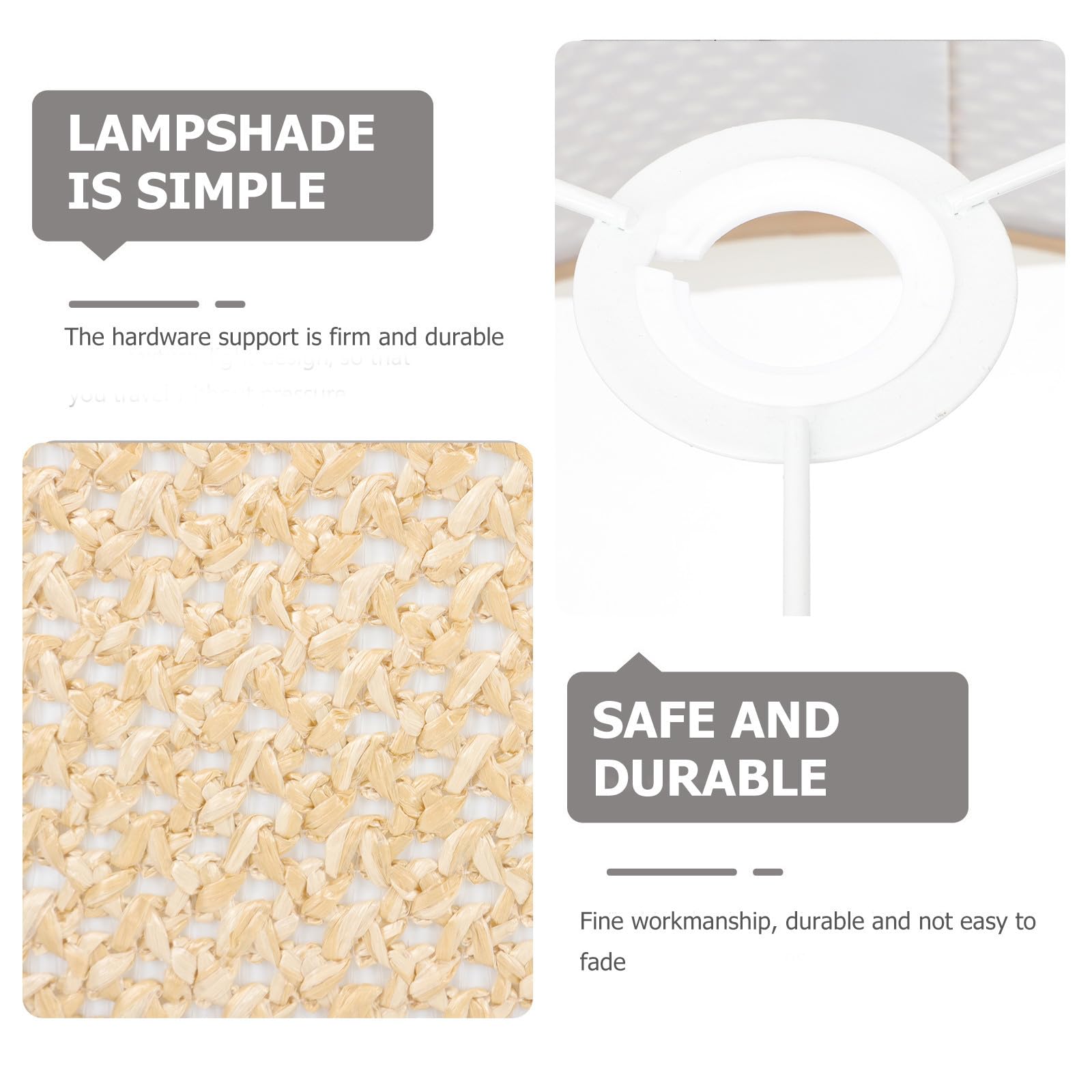 VANZACK Pantalla de Lámpara de Techo de Plástico Amarilla, Decorativa