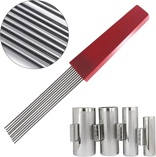 Miniatura 2 de Guiro Raspador de percusión latina estilo peine raspador profesional de repuesto para varios instrumentos de percusión accesorio de instrumentos