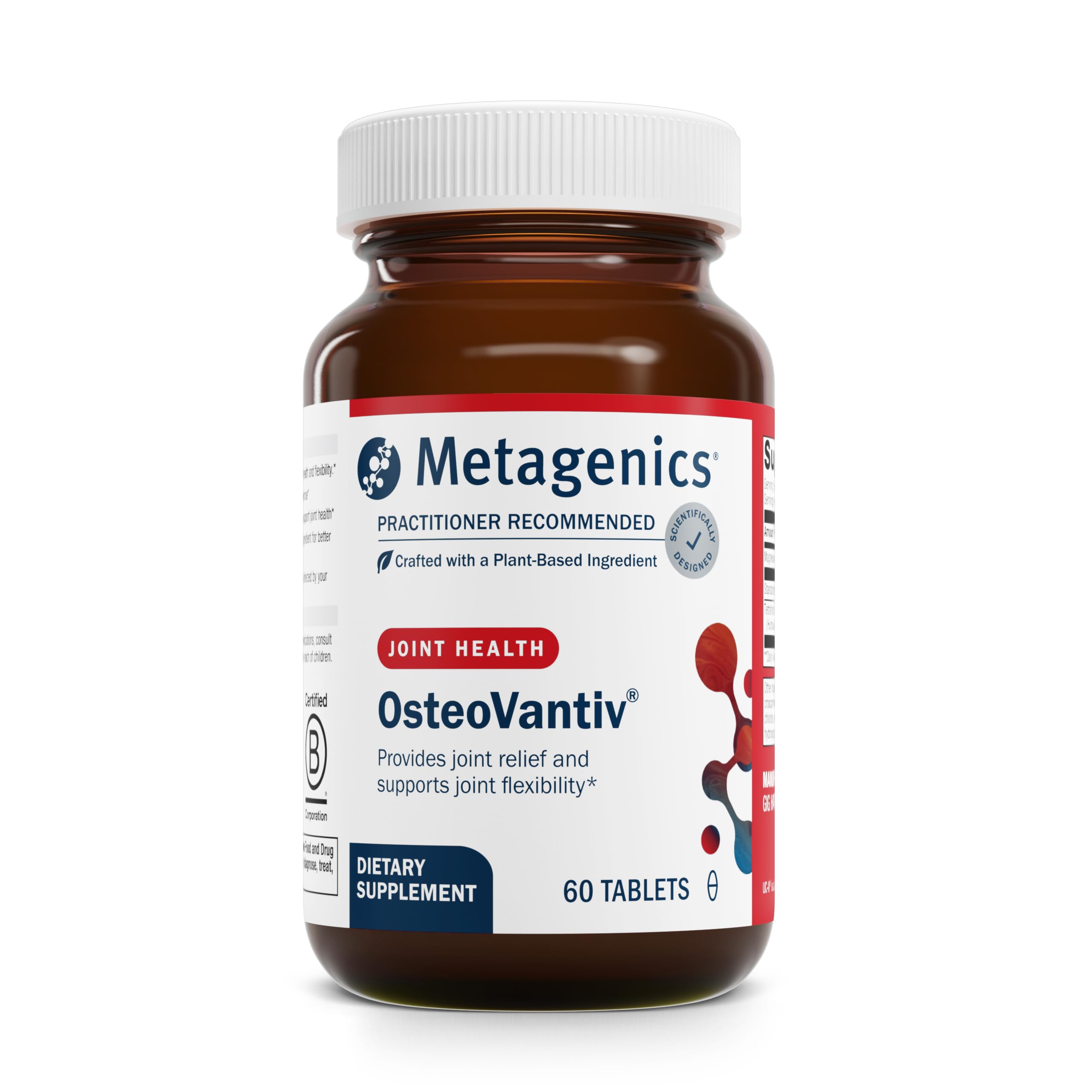 Metagenics OsteoVantiv Joint Support Supplement Helps Provide Joint Relief and Support Joint Felxibility - 60 Tablets