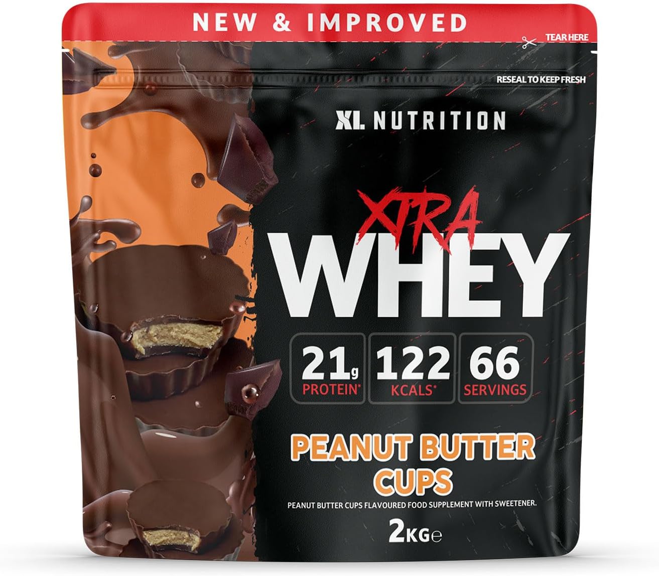 Whey Protein Powder | High Protein, Low Carbohydrates | 67 Servings, 2kg | Suitable for Vegetarians | Ideal for Muscle Building, Recovery Support (Peanut Butter)