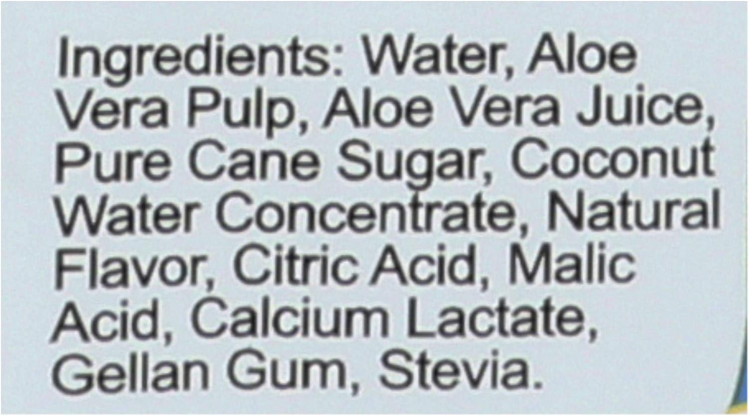 Vivaloe Coconut Aloe Beverage - 16.9 fl oz. All Natural Aloe Vera Juice. (Pack of 12)