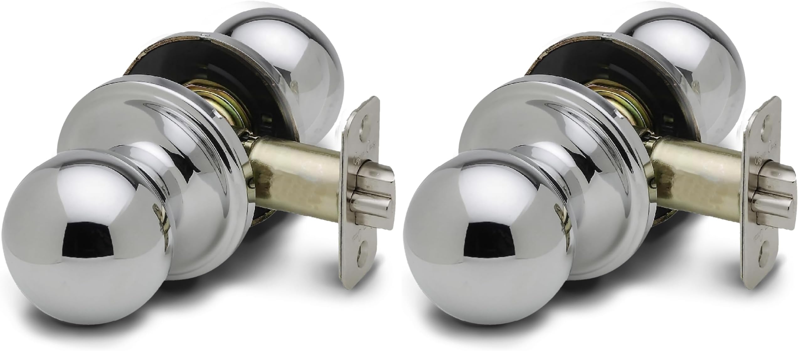 Copper Creek BK2020PS Ball Door Knob, Passage Function, 2 Pack, in