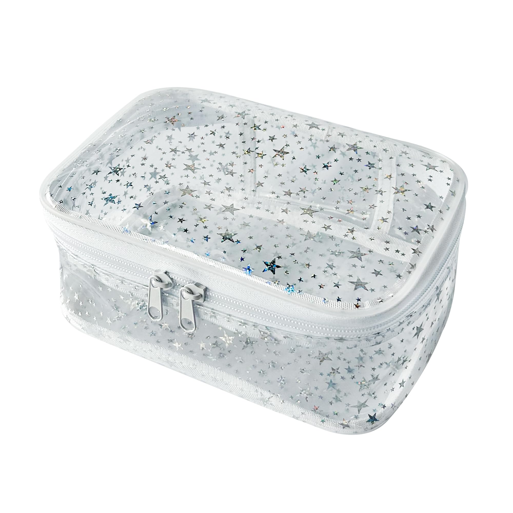 TotePrint wasserdichte PVC Kosmetiktasche mit Sternenmuster,