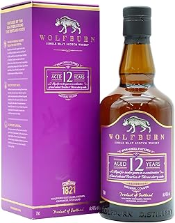 Wolfburn Single Malt Scotch 12 year old Whisky 70cl 46 ABV