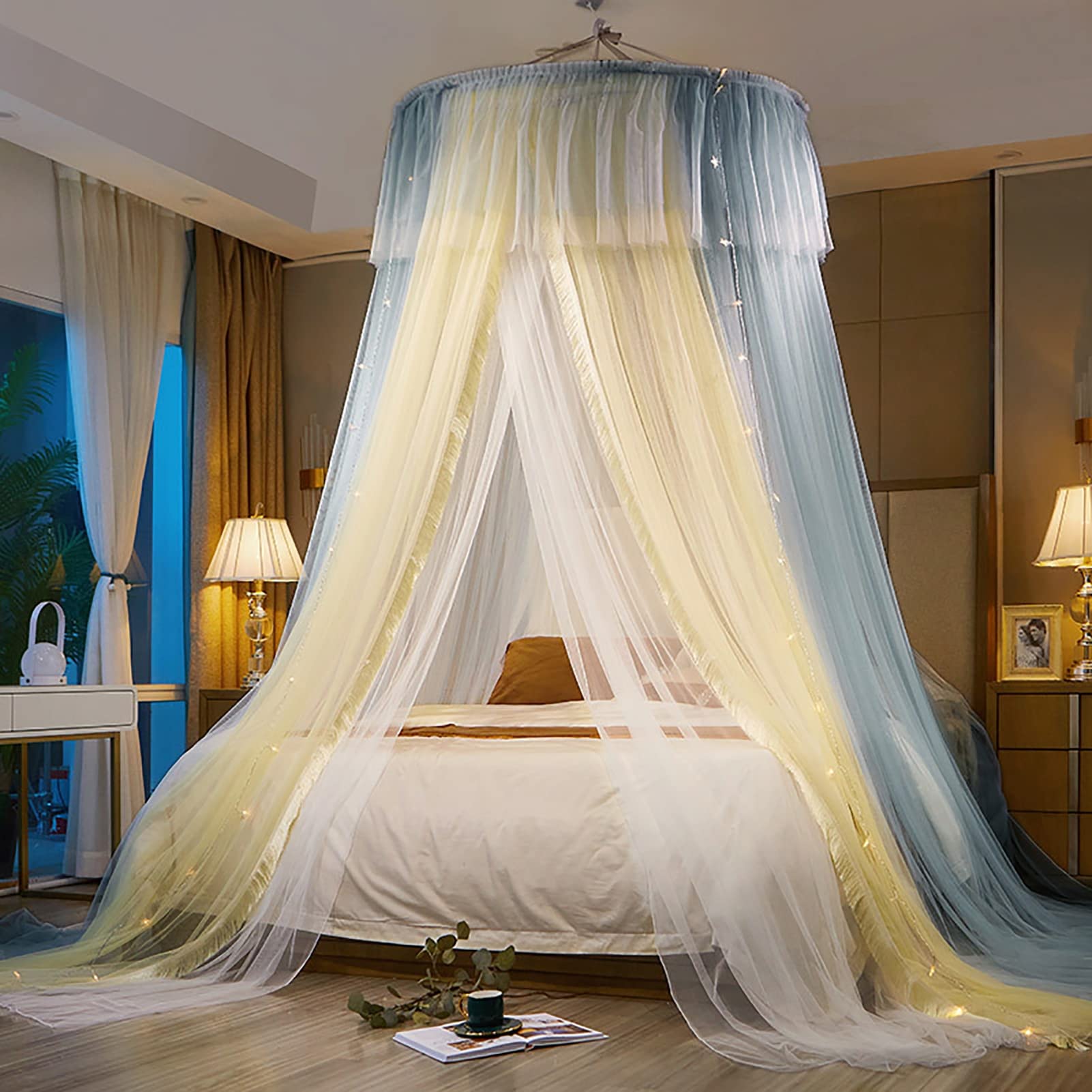 Mosquitera Cúpula universal Fácil instalación Mosquitera colgante para cama, niños y niñas en interiores y exteriores, decoración de interiores para adultos que acampan,C,1.2X2.8M