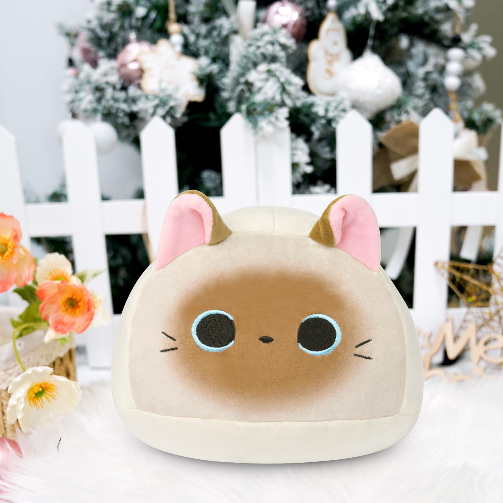 シャム猫のぬいぐるみ Amazon.co.jp: かわいいシミュレーション シャム猫 ぬいぐるみ