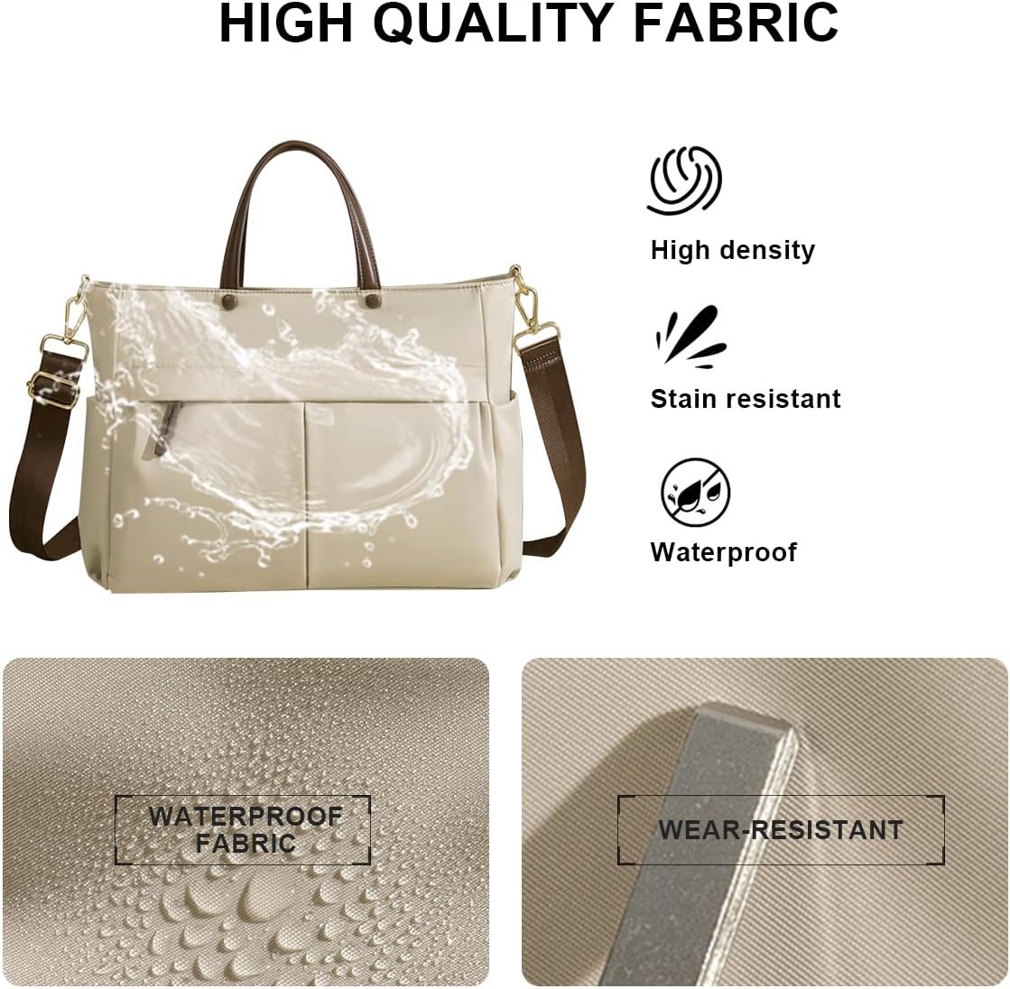 SONARIN Fashion Laptop Bag for Women,Waterproof 14 Inch Computer Tote Bag Ladies Briefcase Business Work Handbag Shoulder Bag