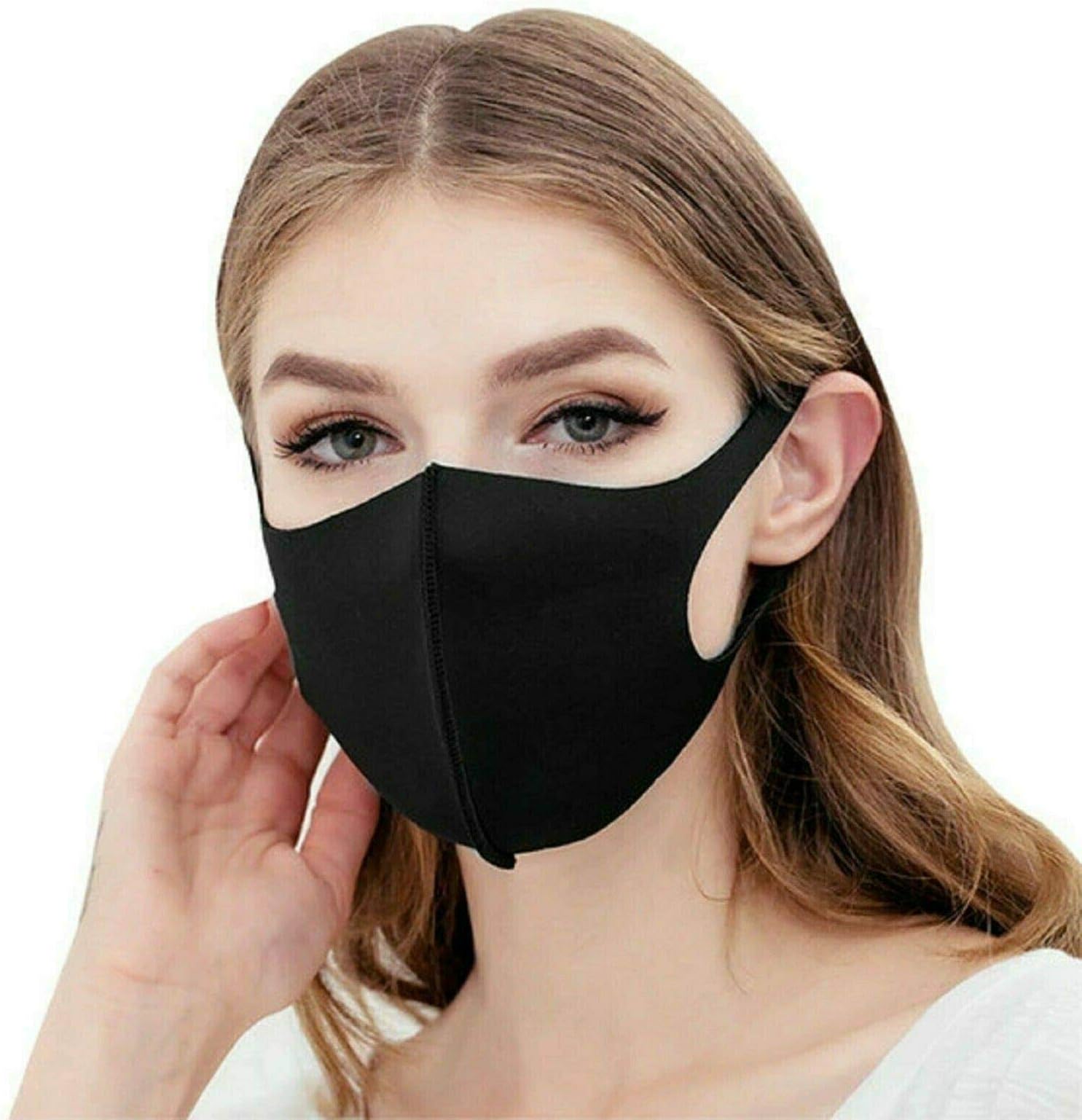 STCORPS7 Face Mask Reusable, Anti Air Cover mask, Half Face Mask Mouth, Anti Air Pollution Reusable, Mask Respirator,Cover Fleece Ski Ear Warmer Cycling Outdoor Sports (Random Colour 1pcs.)