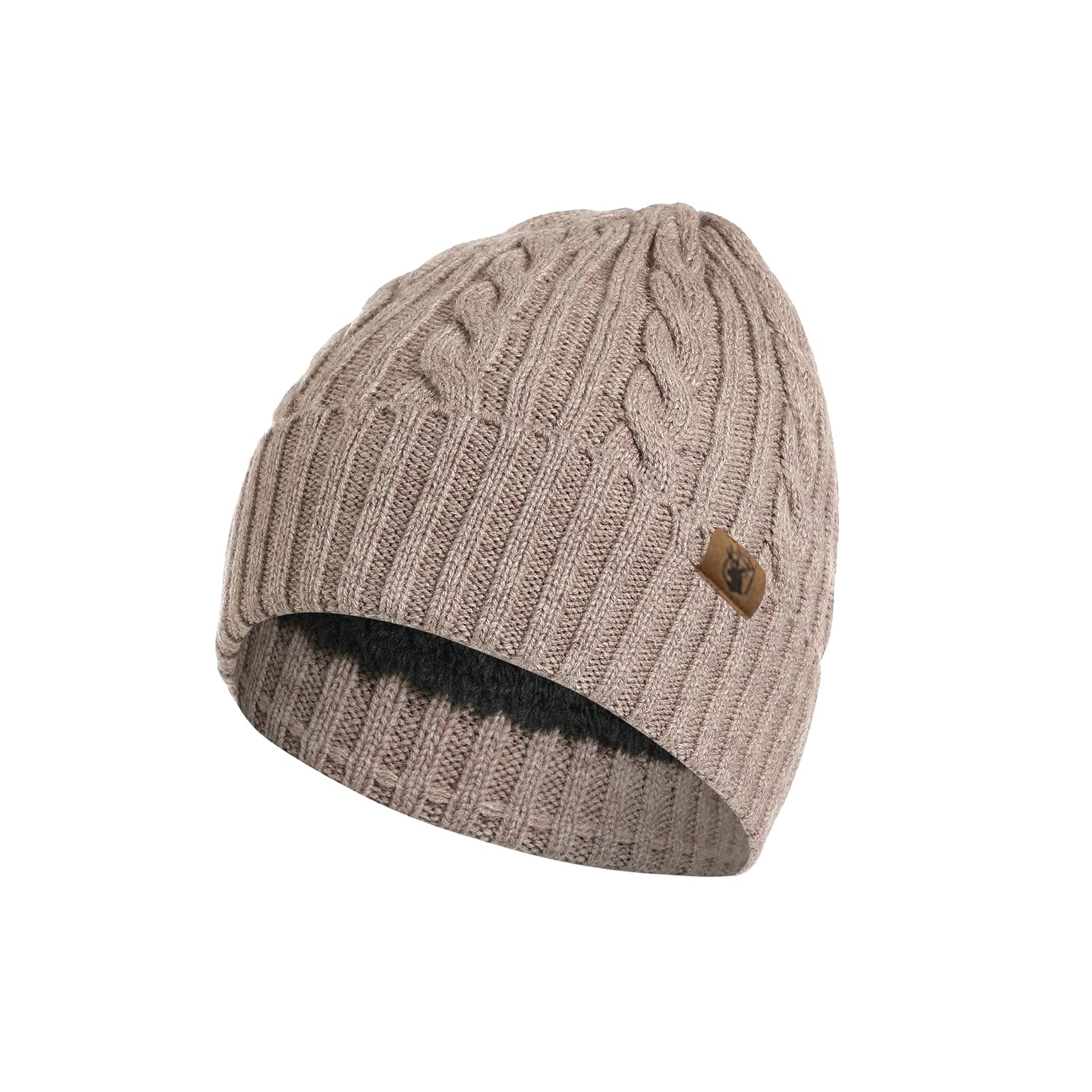 MmmLucipor Tricotés Ensemble d'hiver, 3in1 Bonnet D'hiver Écharpe Ensemble Gants D'écran Tactile pour Homme Femme Chapeau tricoté Chaud Cache-Cou Extensible avec Doublure Polaire