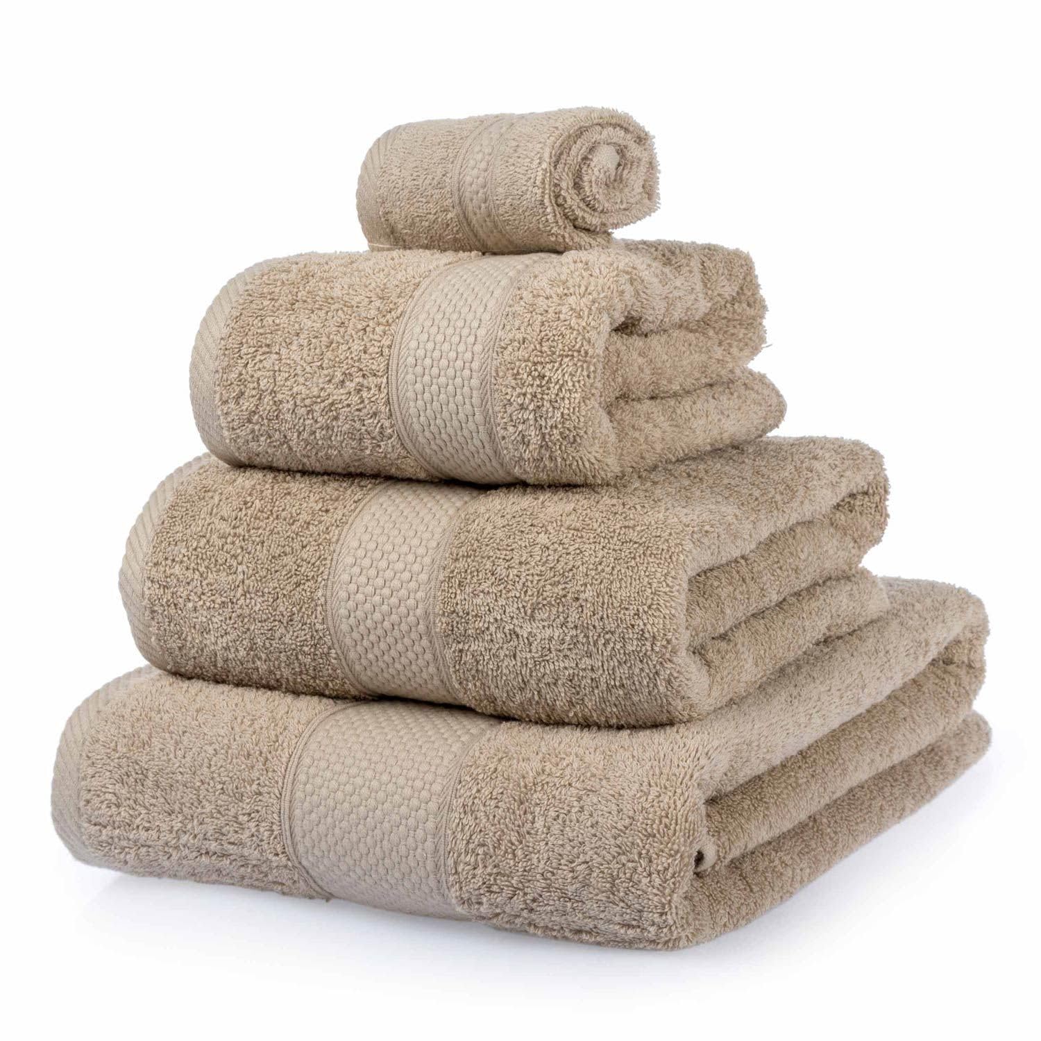 Homescapes Turkish Cotton Bath Towels Set in Stone