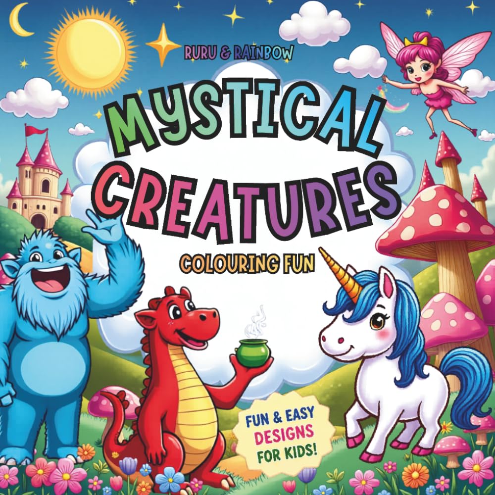 Mystical Creatures Colouring Fun