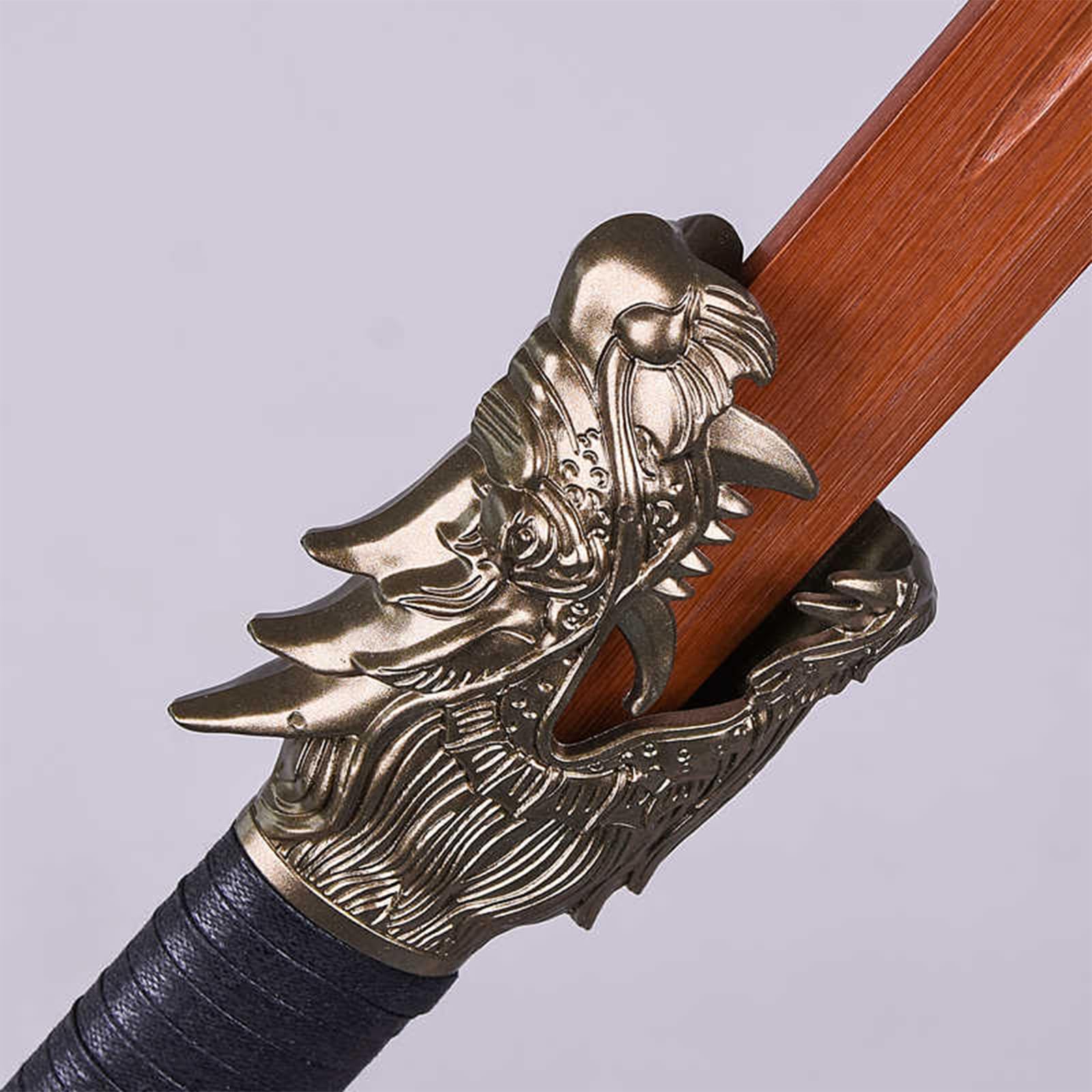Espada de Madera Bokken de 105 cm Hecha a Mano,Hoja de bambú Natural,Espada de Entrenamiento de Madera. Ideal para Cosplay,utilería,Fiestas,exhibición y Regalos. [Arte en Madera]