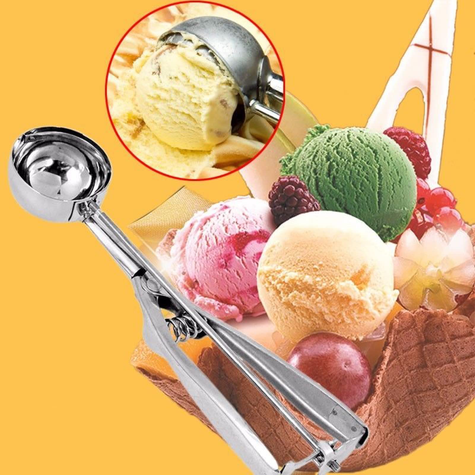 Kitchenaid Paletta Gelato, Gadget da Cucina Lavabile In Lavastoviglie, Nero Onice