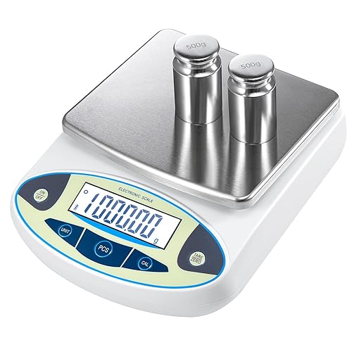 Balanza analítica de laboratorio de 211.64 oz x 0.00 oz, báscula electrónica digital de alta precisión de 0.00 oz, báscula científica (hasta 13.2