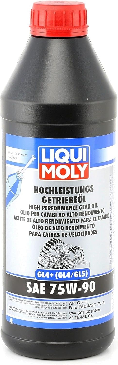 LIQUI Moly High Performance Gear Oil (GL4+) SAE 75W-90 | 1 L | Gear Oil | Hydraulic Oil | SKU: 20012