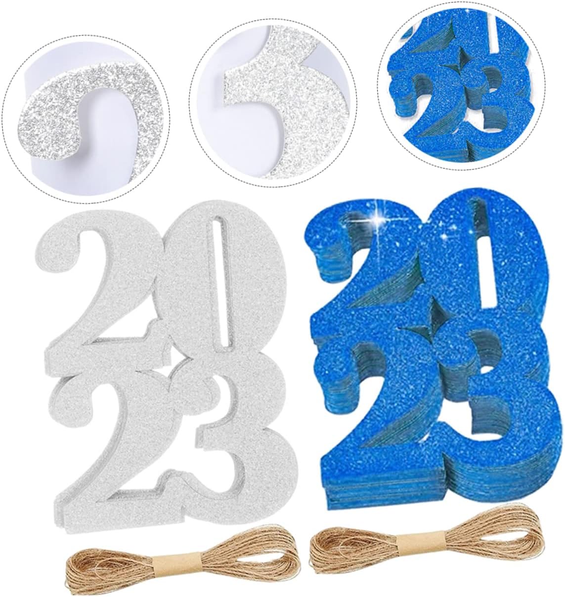 Operitacx 1set Decorative Vase Labels Graduation Labels Jute Twine for Party Layouts Table Centerpieces and Home Decor