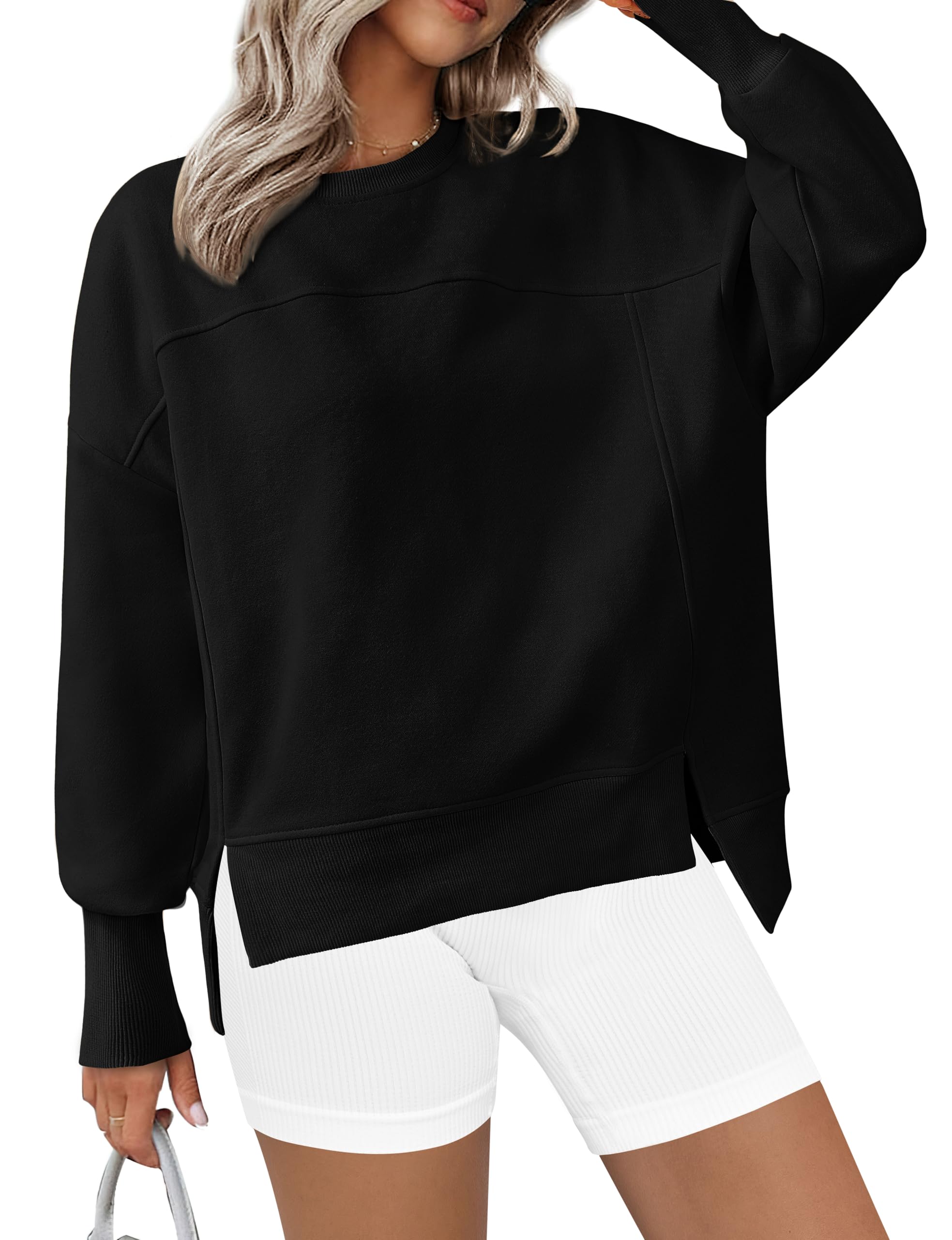 BTFBM Women's Casual Crewneck Sweatshirt