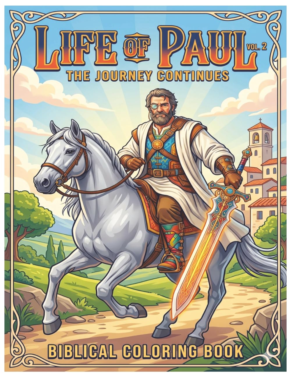 Bible Coloring The Life of Paul Bible Coloring Book Vol. 2: Biblical Coloring Pages of Saul to Paul, Road to Damascus, Missionary Journeys, Early Church, and Scripture Stories