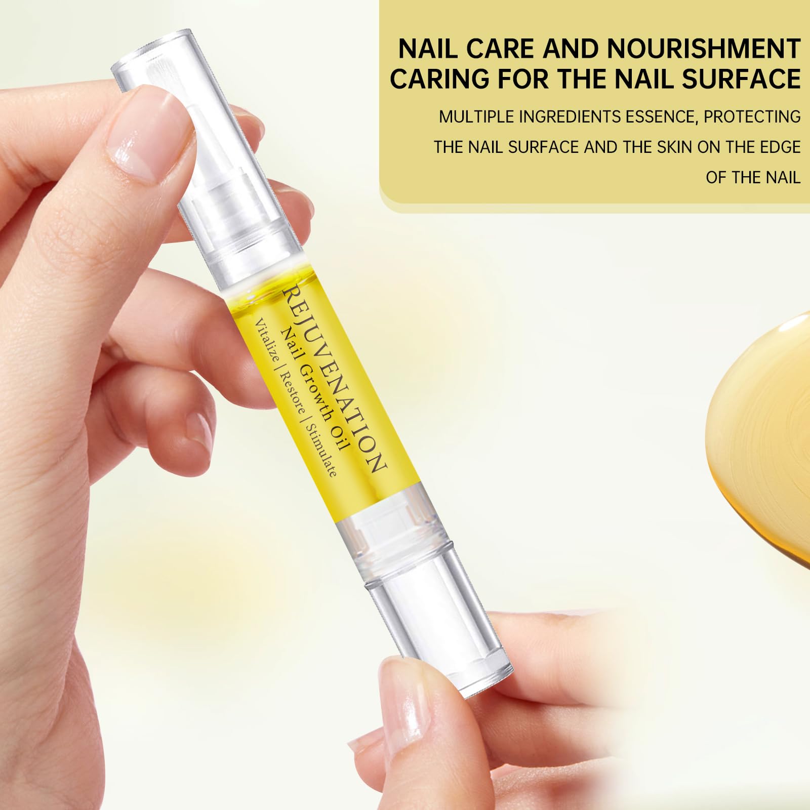 Generic Nail Growth Oil, 3PCS Nail Growth And Strengthener, Instant Nail Repair For Peeling Breaking Thin Nails