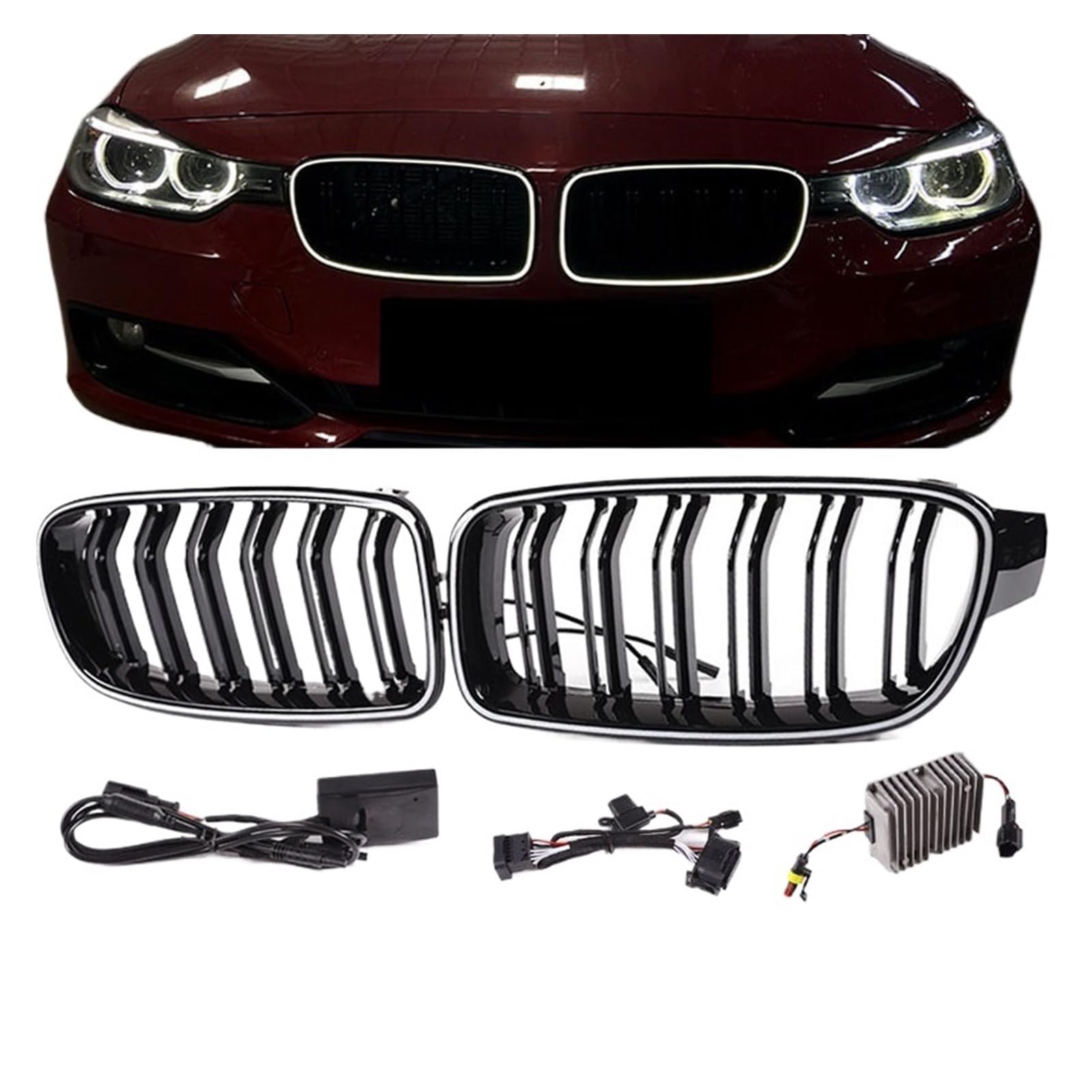 Amazon.co.jp: LED 車用フロントバンパー レーシンググリル グリル BMW
