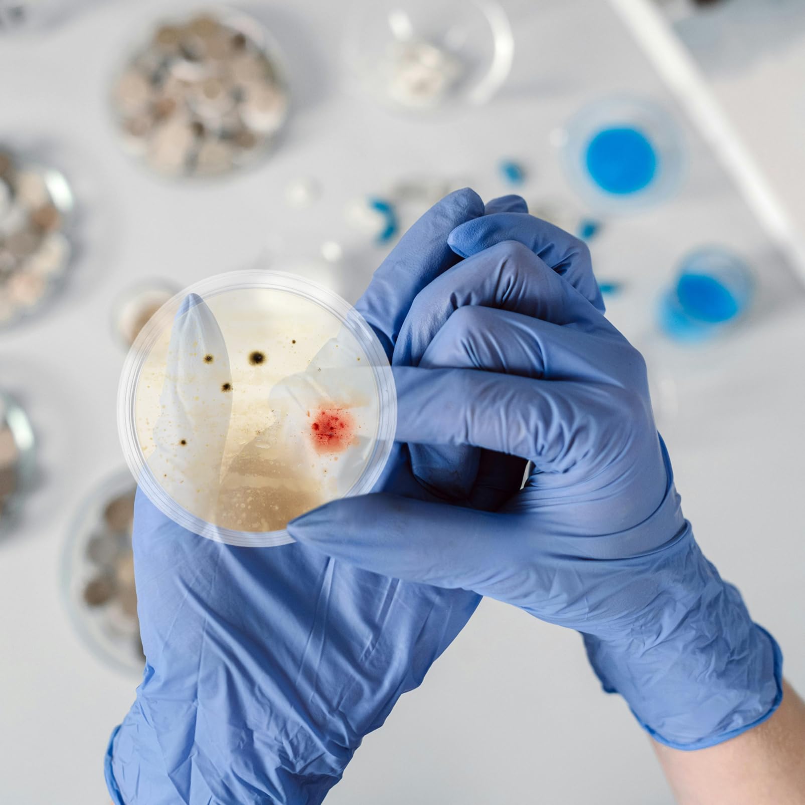 OUNONA 10stücke Labor-petrischalen aus Glas Kulturen Mikrobiologische Ausrüstung Deckel Inklusive Geeignet für Wissenschaftsprojekte Experimente und Beimpfung mit Nährmedium