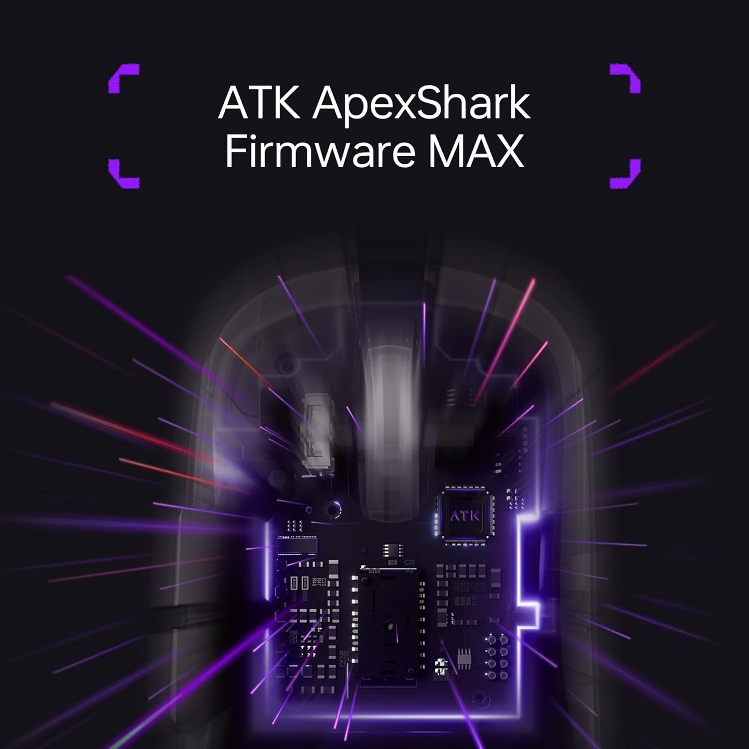 ATK Blazing Sky Duckbill Ultra Wireless Gaming Mouse, 46g Ultralight, PAW3950 Sensor, 8000Hz Polling Rate (Ultra, Black)