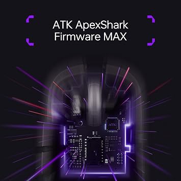 ATK Blazing Sky Duckbill Ultra Wireless Gaming Mouse, 46g Ultralight, PAW3950 Sensor, 8000Hz Polling Rate (Ultra, Black)