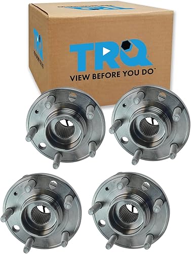 Miniatura 213 de TRQ Par de conjunto de cubo de cojinete de rueda delantera izquierda derecha, 2 piezas compatible con Lexus GX460 2003-2009 GX470 2003-2023 Toyota