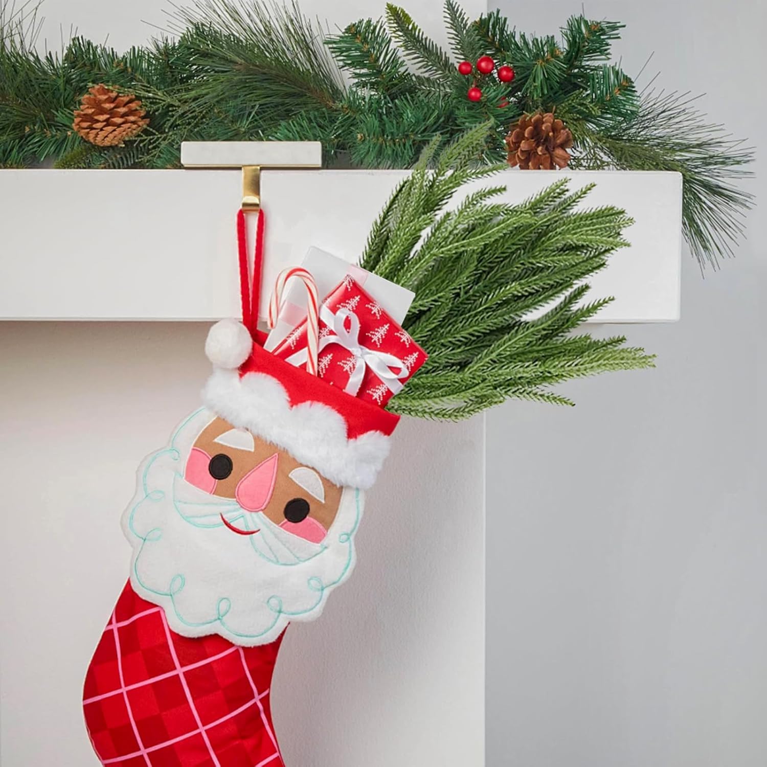 Real Touch Christmas Norfolk Pine Branches -18" Artificial Pine Branches Green Plants Branches for Holiday Floral Arrangements, Wreaths, Craft DIY and Home Xmas Decorations (4PCS(24 sprigs)) - Image 9