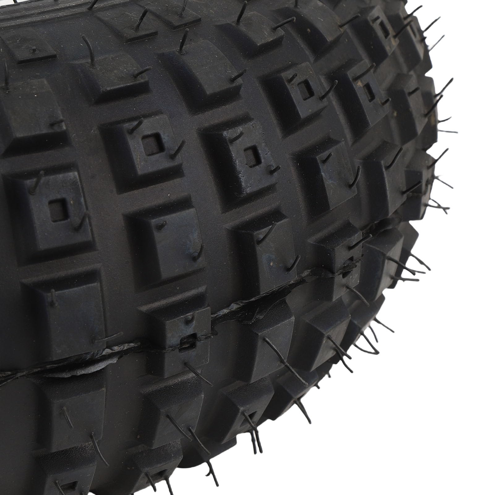 Ausla Pneus de VTT 16x8-7 avec Jantes, Alliage en Aluminium All Terrain 4 Trous Tire de Roue avec Jantes Assorties pour UTV Quad Off Road Go Kart, Charrette, Mini Vélo, Tondeuse à
