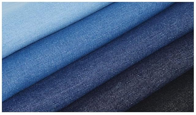 Tela tejana Tela Vaquera Pantalones Tela De Tapicería De Color Sólido Lavable Grueso 150 Cm De Ancho…